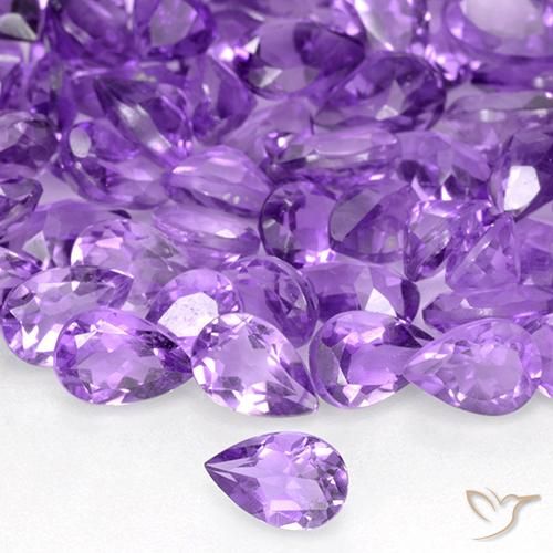9,17 ctw natürlicher Tiefviolettes Violett Amethyst, Birnenform, VVS-VS