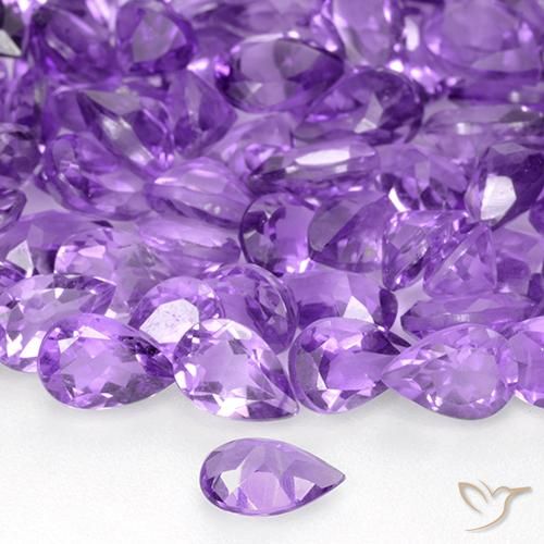 9,17 ctw natürlicher Tiefviolettes Violett Amethyst, Birnenform, VVS-VS