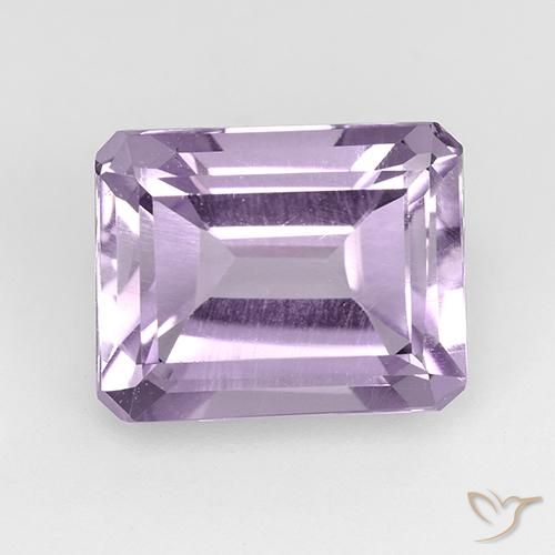 2.55ct Natürlicher hellviolett Amethyst, Smaragdschliff, VVS-VS
