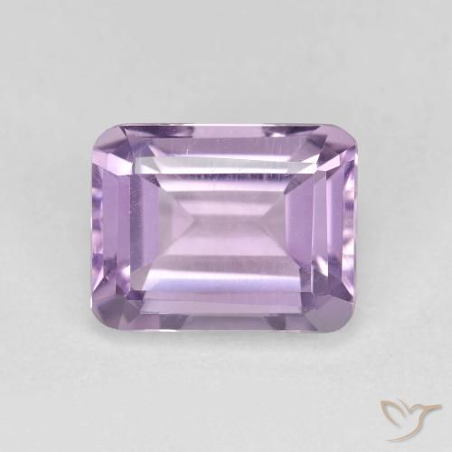 2.37ct Natürlicher hellviolett Amethyst, Smaragdschliff, VVS