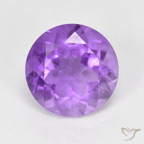 1.78ct Natürlicher Mittelviolett Amethyst, Runden, VS