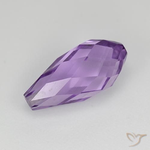 3.42ct Natürlicher tiefviolett Amethyst, Briolette, VS