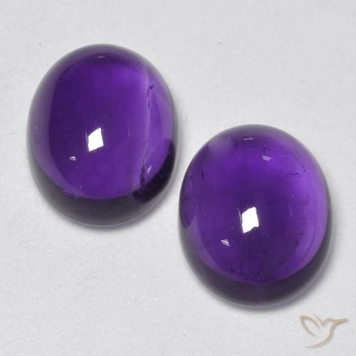 5.64ctw Natürlicher Mittel-helles Violett Amethyst, Oval, Transparent