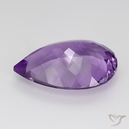 9,17 ctw natürlicher Mittelviolettes Violett Amethyst, Birnenform, VS
