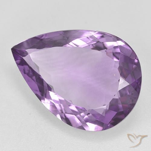 9,17 ctw natürlicher Hell-Mittelviolett Amethyst, Birnenform, VVS-VS
