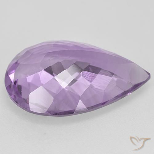 9,17 ctw natürlicher Hell-Mittelviolett Amethyst, Birnenform, VVS-VS