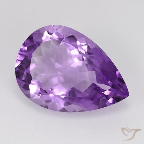 9,17 ctw natürlicher Mittelviolettes Violett Amethyst, Birnenform, VVS-VS