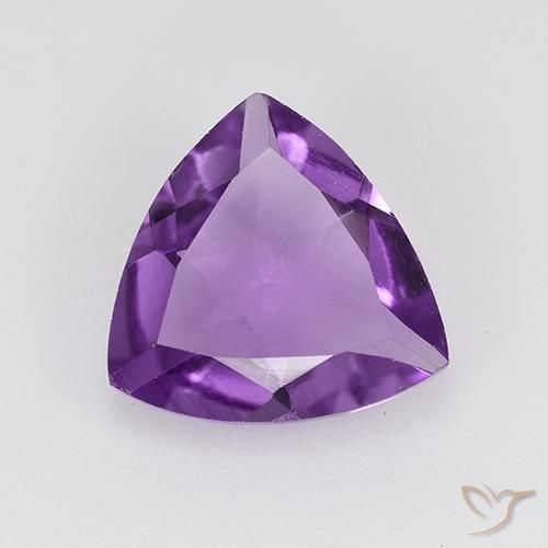 9,17 ctw natürlicher Mitteldunkles Violettviolett Amethyst, Trillion, VVS-VS