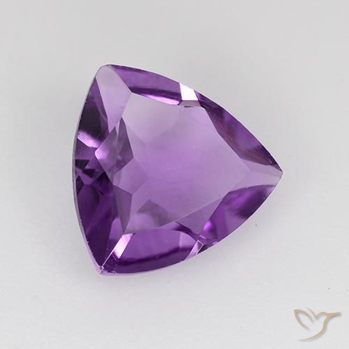 9,17 ctw natürlicher Mitteldunkles Violettviolett Amethyst, Trillion, VVS-VS