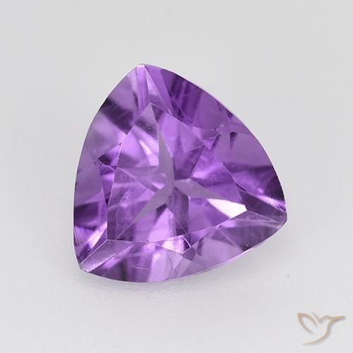 9,17 ctw natürlicher Mitteldunkles Violettviolett Amethyst, Trillion, VVS-VS