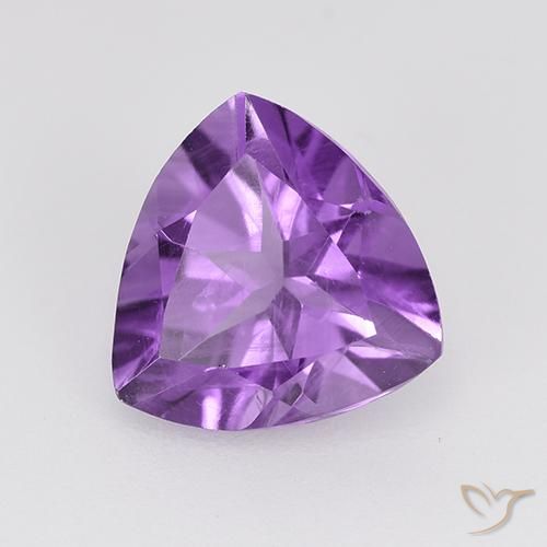9,17 ctw natürlicher Mitteldunkles Violettviolett Amethyst, Trillion, VVS-VS