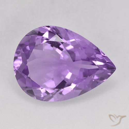 9,17 ctw natürlicher Lilaisch-violett Amethyst, Birnenform, VVS-VS