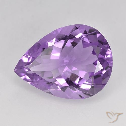 9,17 ctw natürlicher Lilaisch-violett Amethyst, Birnenform, VVS-VS