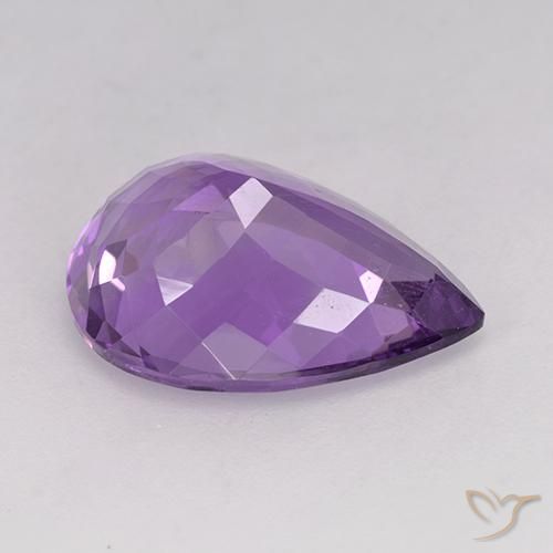 9,17 ctw natürlicher Lilaisch-violett Amethyst, Birnenform, VVS