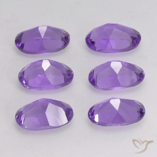 2.61 ct natürliche Mittelviolett Amethyst-Edelsteine, Oval, VVS-VS