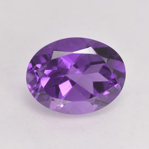 9,17 ctw natürlicher Intensives Violett Amethyst, Oval Schliff, VVS-VS