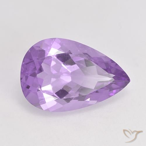 9,17 ctw natürlicher Mittelviolett Amethyst, Birnenform, VS