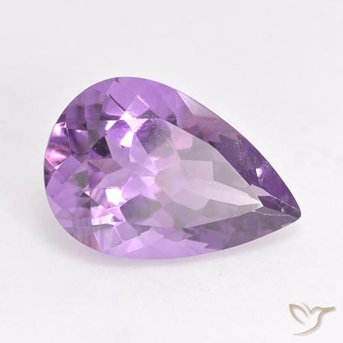 9,17 ctw natürlicher Mittelrosa Violett Amethyst, Birnenform, VS