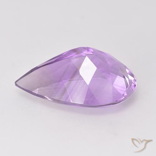 9,17 ctw natürlicher Mittelrosa Violett Amethyst, Birnenform, VS