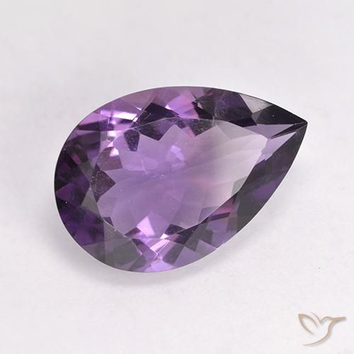 9,17 ctw natürlicher Mittelviolett Amethyst, Birnenform, VS