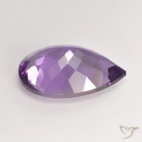 9,17 ctw natürlicher Mittelviolett Amethyst, Birnenform, VS