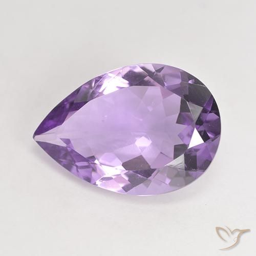9,17 ctw natürlicher Mittelviolett Amethyst, Birnenform, VVS-VS