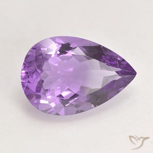 9,17 ctw natürlicher Mittelviolettes Violett Amethyst, Birnenform, VVS-VS