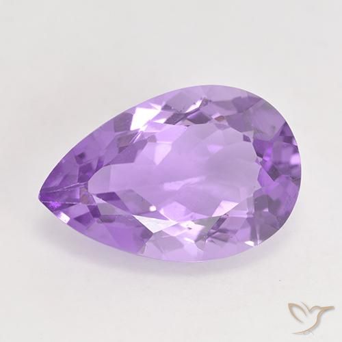4.87ct Natürlicher Rosaig-violett Amethyst, Birnenform, VVS-VS