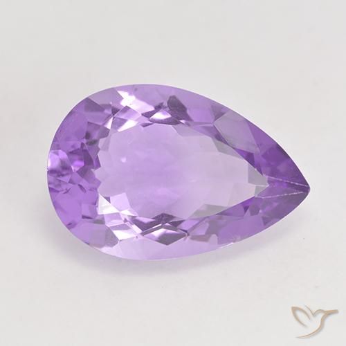 9,17 ctw natürlicher Rosaig-violett Amethyst, Birnenform, VVS-VS