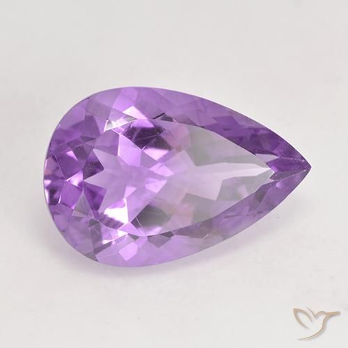 9,17 ctw natürlicher Mittelviolettes Violett Amethyst, Birnenform, VVS-VS