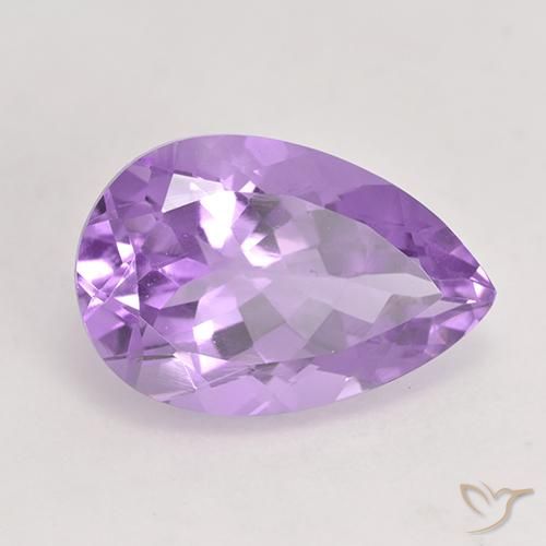 9,17 ctw natürlicher Mittelrosa Violett Amethyst, Birnenform, VVS-VS