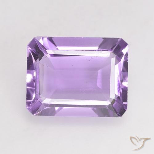 2.02ct Natürlicher Mittelviolett Amethyst, Smaragdschliff, VS