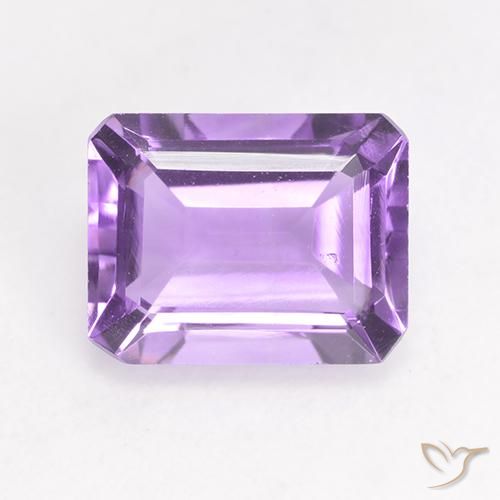 2.00ct Natürlicher Mittelviolett Amethyst, Smaragdschliff, VS