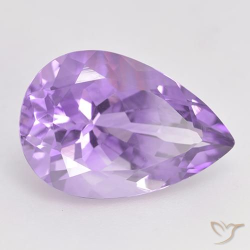 9,17 ctw natürlicher Mittelviolett Amethyst, Birnenform, VVS-VS