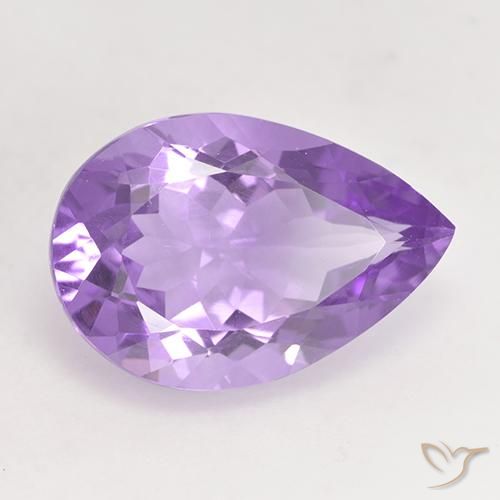 9,17 ctw natürlicher Rosaig-violett Amethyst, Birnenform, VVS-VS