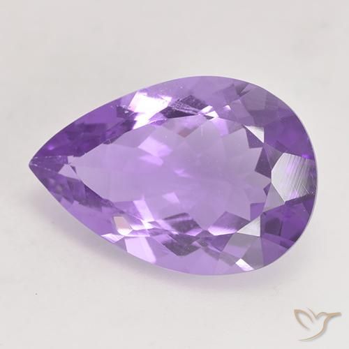 9,17 ctw natürlicher Mittelviolett Amethyst, Birnenform, VS