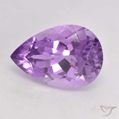 9,17 ctw natürlicher Mittelviolettes Violett Amethyst, Birnenform, VVS-VS