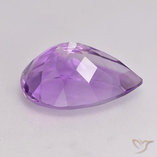 9,17 ctw natürlicher Mittelviolettes Violett Amethyst, Birnenform, VVS-VS