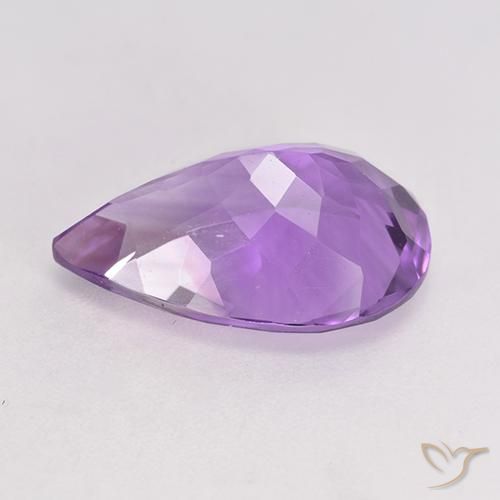 9,17 ctw natürlicher Lilaisch-violett Amethyst, Birnenform, VVS-VS