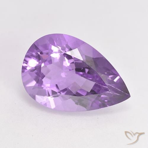 4.82ct Natürlicher Mittelviolett Amethyst, Birnenform, VVS-VS