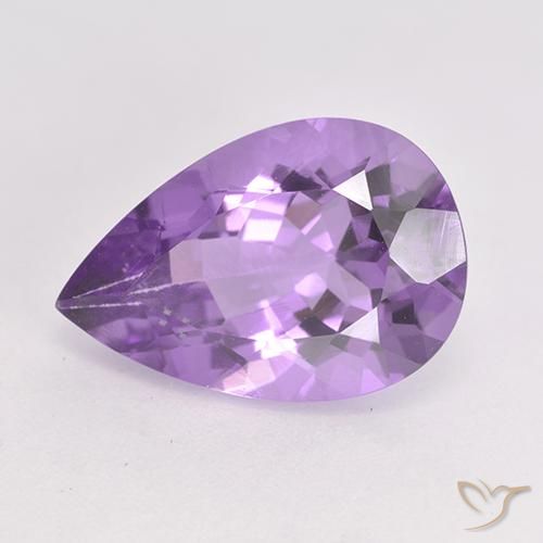 9,17 ctw natürlicher Mittelviolett Amethyst, Birnenform, VVS-VS