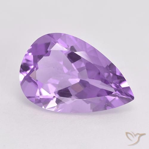 4.68ct Natürlicher Mittelviolett Amethyst, Birnenform, VVS-VS