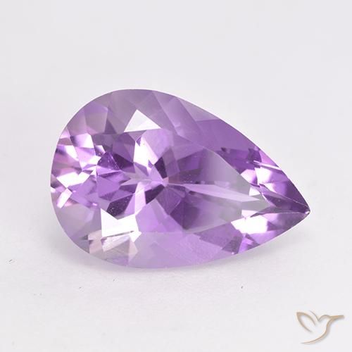 9,17 ctw natürlicher Rosaig-violett Amethyst, Birnenform, VVS-VS