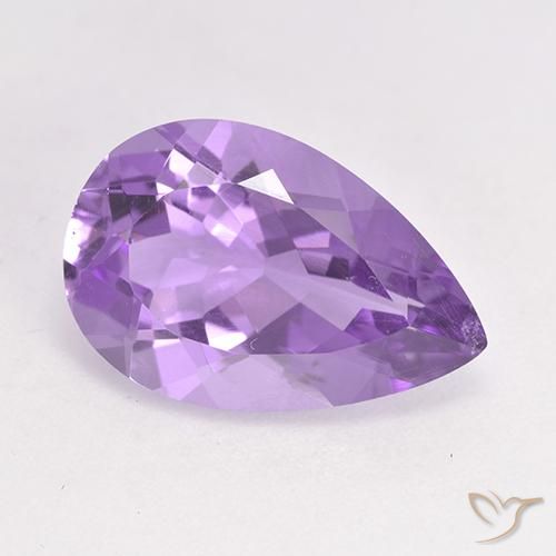 4.64ct Natürlicher Mittelviolett Amethyst, Birnenform, VS