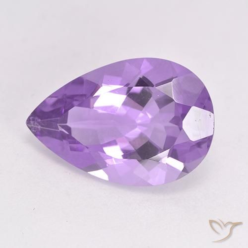 9,17 ctw natürlicher Mittelviolett Amethyst, Birnenform, VS