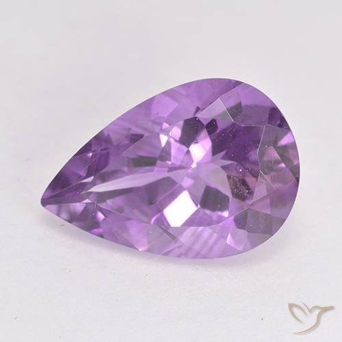 9,17 ctw natürlicher Mittelviolettes Violett Amethyst, Birnenform, VS