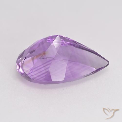 9,17 ctw natürlicher Mittelviolettes Violett Amethyst, Birnenform, VS