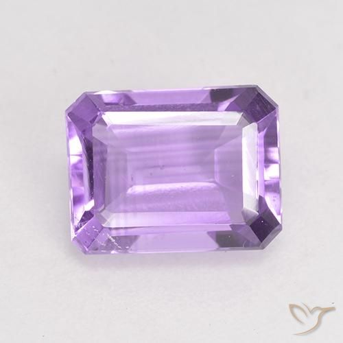 1.99ct Natürlicher Mittelviolett Amethyst, Smaragdschliff, VS