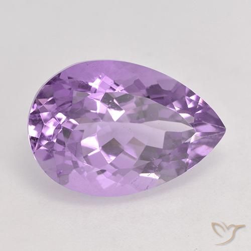 9,17 ctw natürlicher Mittelviolett Amethyst, Birnenform, VS