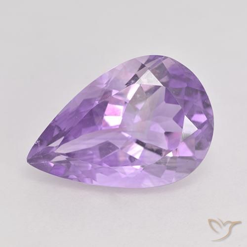 5.26ct Natürlicher Mittelviolett Amethyst, Birnenform, VS